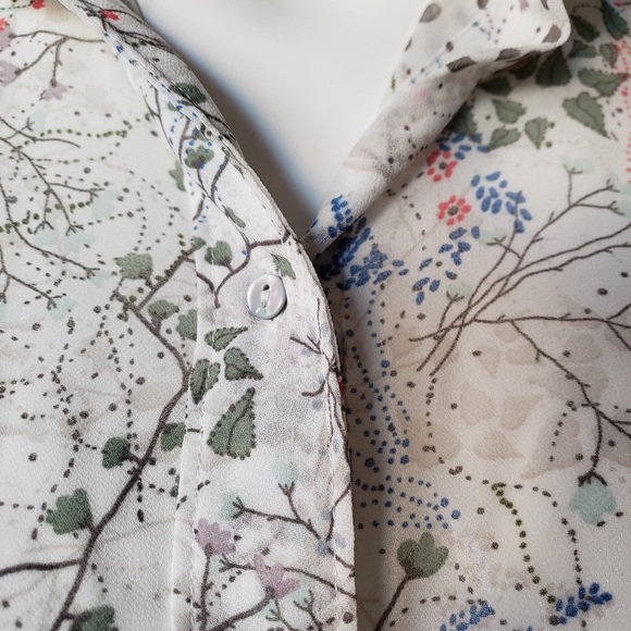 Spring/floral print inspired blouse - Picture 3 of 6